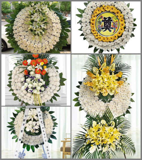 黑龙江大庆大同区新华街道花圈速递